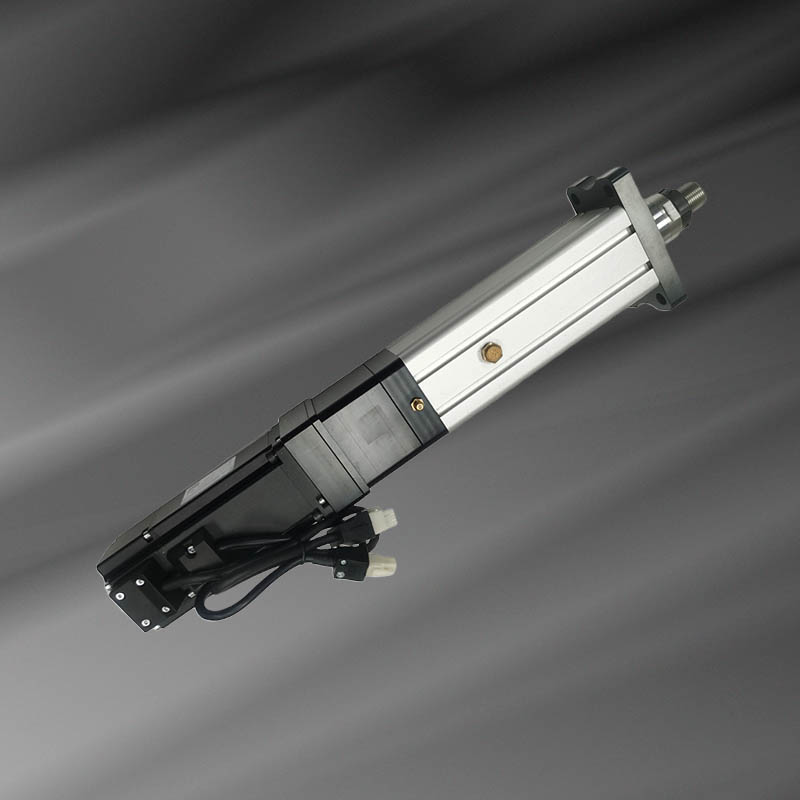 How does the integration of AC servo motors and high-precision ball screws enhance the performance of rod-style electric cylinders?